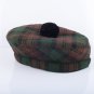 Scottish Brown Watch Tartan BALMORAL HAT Military Highlander Kilt Cap Size 62 cm