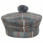 Scottish Mackenzie Weathered Tartan BALMORAL HAT Military Highlander Kilt Cap Size 56 cm