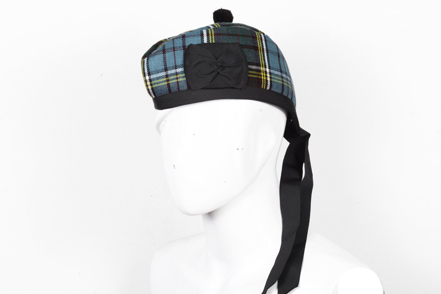 Scottish GLENGARRY Cap Traditional Military Piper Hat KILT Cap Clan Anderson Size 62 cm
