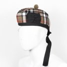 Scottish GLENGARRY Cap Traditional Military Piper Hat KILT Cap Clan Campbell of Thompson Size 62 cm