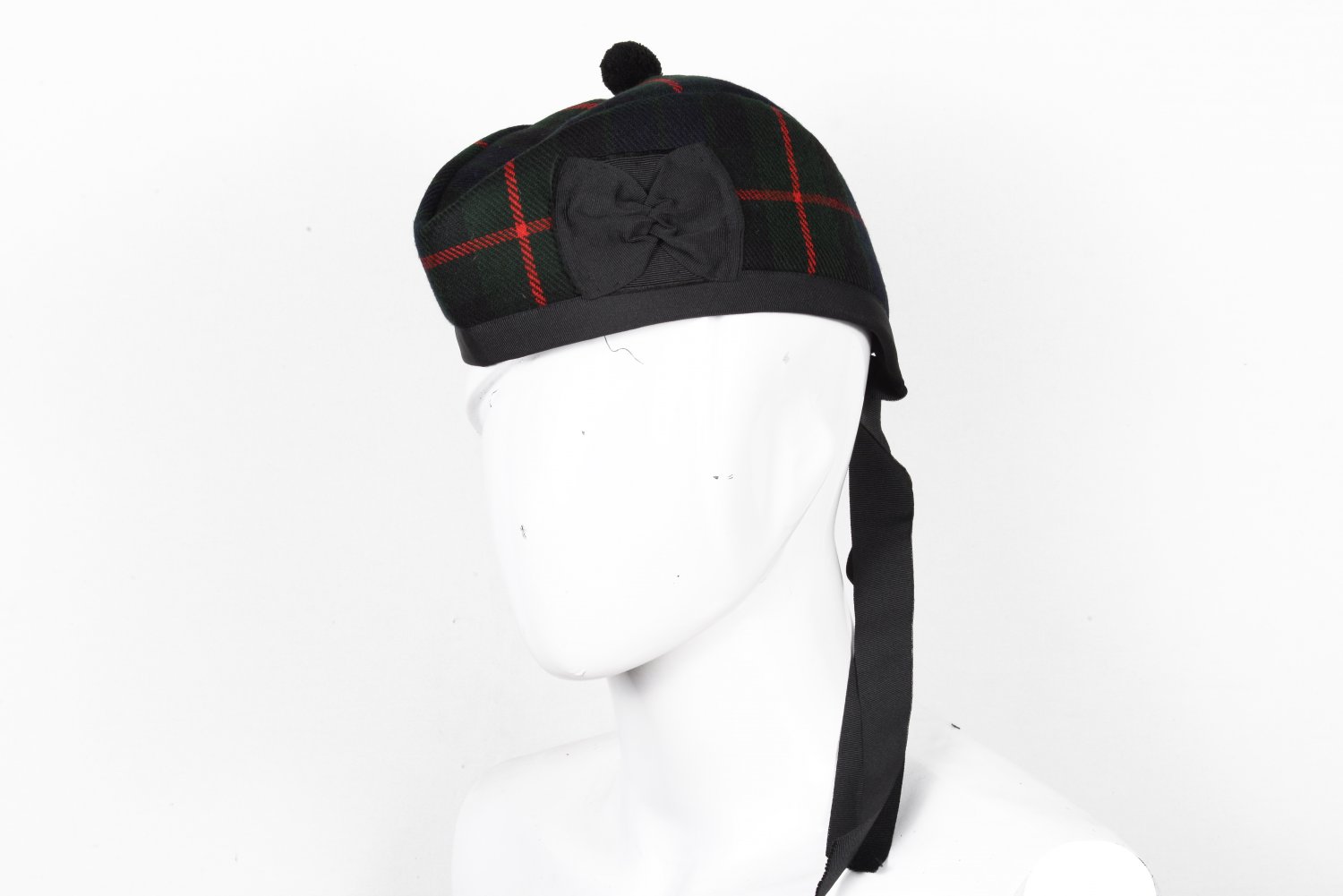 Scottish GLENGARRY Cap Traditional Military Piper Hat KILT Cap Clan Gunn Size 56 cm