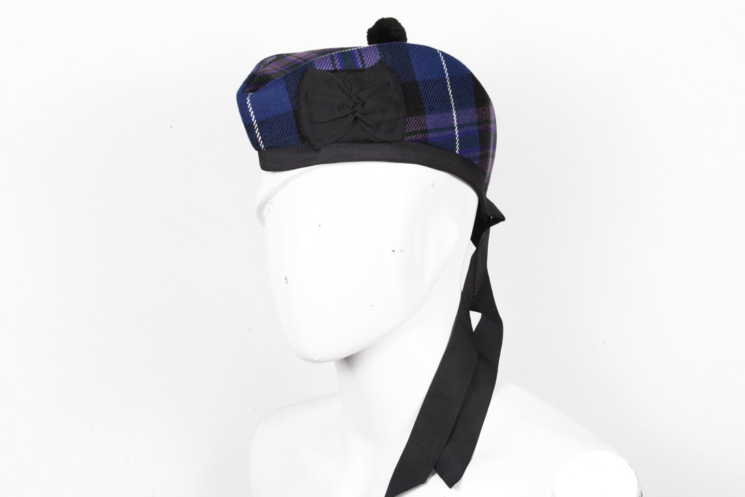 Scottish GLENGARRY Cap Traditional Military Piper Hat KILT Cap Clan Pride Of Scotland Size 62 cm