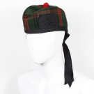 Scottish GLENGARRY Cap Traditional Military Piper Hat KILT Cap Clan Rose Hunting Size 54 cm