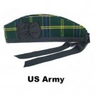 Scottish GLENGARRY Cap Traditional Military Piper Hat KILT Cap Clan US Army Size 62 cm