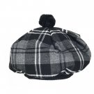 Scottish Tam O' Shanter Hat Clan Tartan/Tammy HAT Kilt Cap One Size Granite