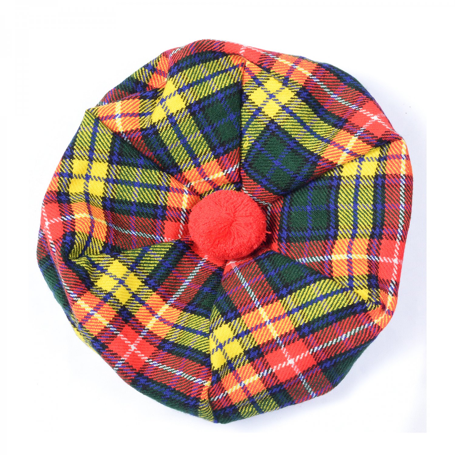 Scottish Tam O' Shanter Hat Clan Tartan/Tammy HAT Kilt Cap One Size Buchanan
