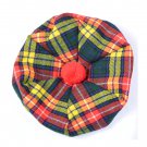 Scottish Tam O' Shanter Hat Clan Tartan/Tammy HAT Kilt Cap One Size Buchanan