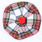 Scottish Tam O' Shanter Hat Clan Tartan/Tammy HAT Kilt Cap One Size Dress Stewart