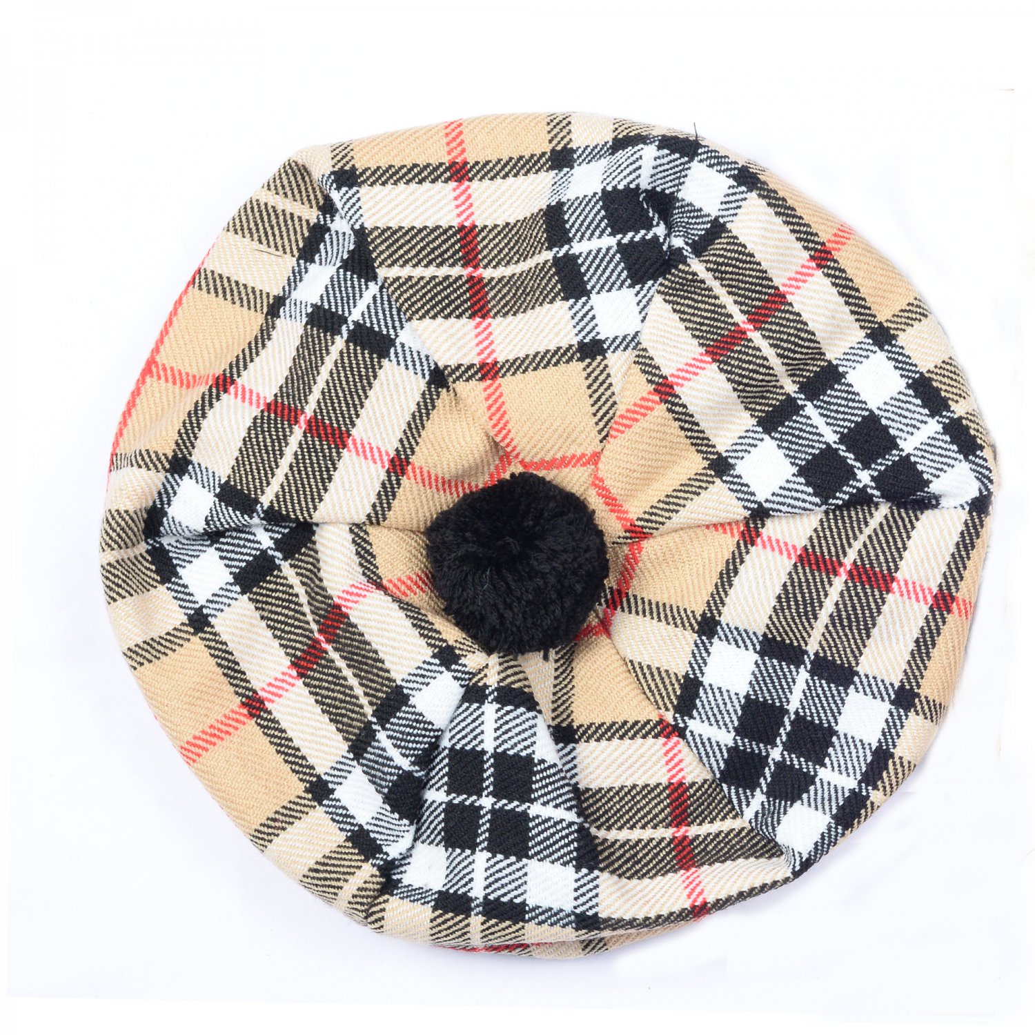 Scottish Tam O' Shanter Hat Clan Tartan/Tammy HAT Kilt Cap One Size Campbell OF Thompson