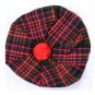 Scottish Tam O' Shanter Hat Clan Tartan/Tammy HAT Kilt Cap One Size MacDonald