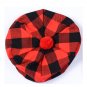 Scottish Tam O' Shanter Hat Clan Tartan/Tammy HAT Kilt Cap One Size  Red Black Rob Roy