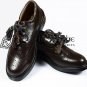 Scottish Kilt Ghillie Brogue Brown Shoes 100%Genuine Leather Shoes Size 8