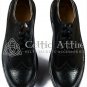 Scottish Kilt Ghillie Brogue BLACK Shoes 100%Genuine Leather Shoes Size 9
