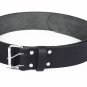 Leather Black KILT BELT Masonic Design Celtic Embossed Belt Double Prong Belt Size 54