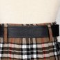 Traditional Scottish Leather Black Kilt Belt -Medieval Knot Celtic Embossing - Free Buckle Size 50