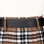 Traditional Scottish Leather Black Kilt Belt -Rampant Loin Celtic Embossing - Free Buckle Size 44