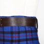 Traditional Scottish Leather Brown Kilt Belt -Celtic Knot Embossing - Free Buckle Size 54