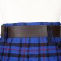 Traditional Scottish Leather Brown Kilt Belt -Endless Celtic Knot Embossing - Free Buckle Size 46