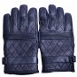 MOTOR-BIKE RACING Safety GLOVES Genuine Leather Black Color Size S
