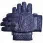 MOTOR-BIKE RACING Safety GLOVES Genuine Leather Black Color Size M