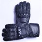 MOTOR-BIKE RACING Safety GLOVES Genuine Leather Black Color Size 4XL