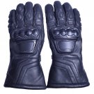 MOTOR-BIKE RACING Safety GLOVES Genuine Leather Black Color Size S MOTOR-BIKE RACING Safety GLOVES Genuine Leather Black Color Size S