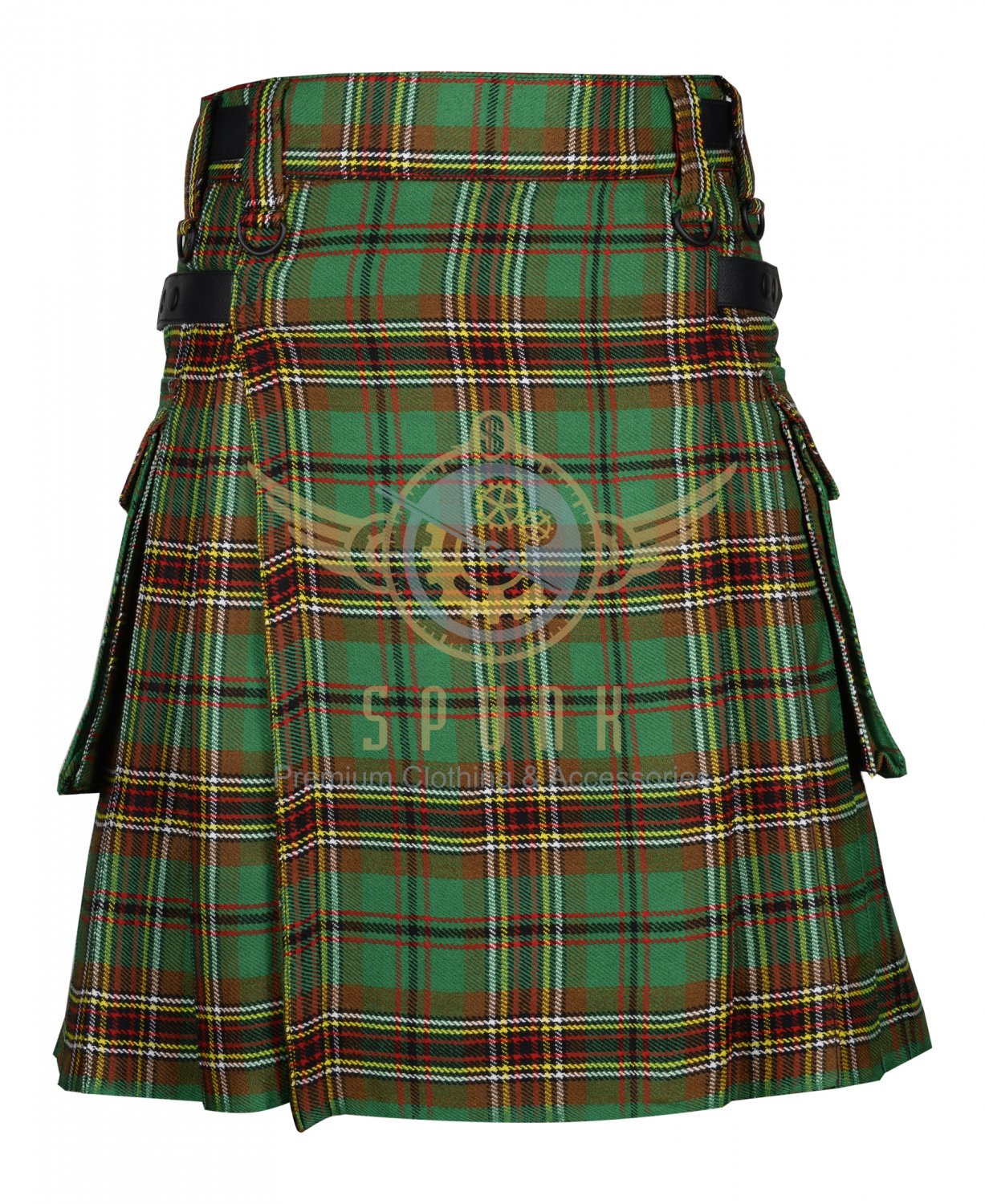 Scottish Men's Modern utility kilt - Cargo Pockets Kilt Tara Murphy Tartan