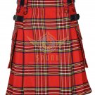 Scottish Men's Modern utility kilt - Cargo Pockets Kilt Royal Stewart Tartan