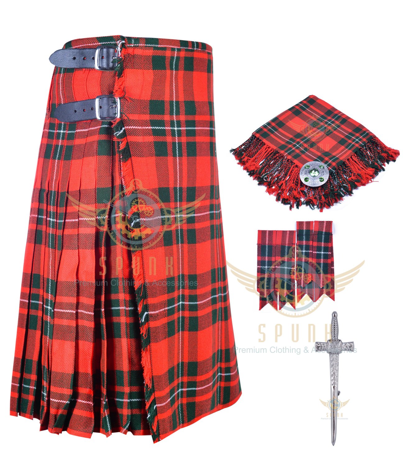 Mens Scottish 8 Yard KILT Traditional 8 yard Macgregor Tartan KILT ...