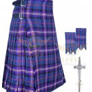 Mens Scottish 8 Yard KILT Traditional 8 yard Masonic tartan KILT & Accessories