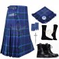 Mens Scottish 8 Yard KILT Traditional 8 yard Spirit of Scotland Tartan KILT & Accessories