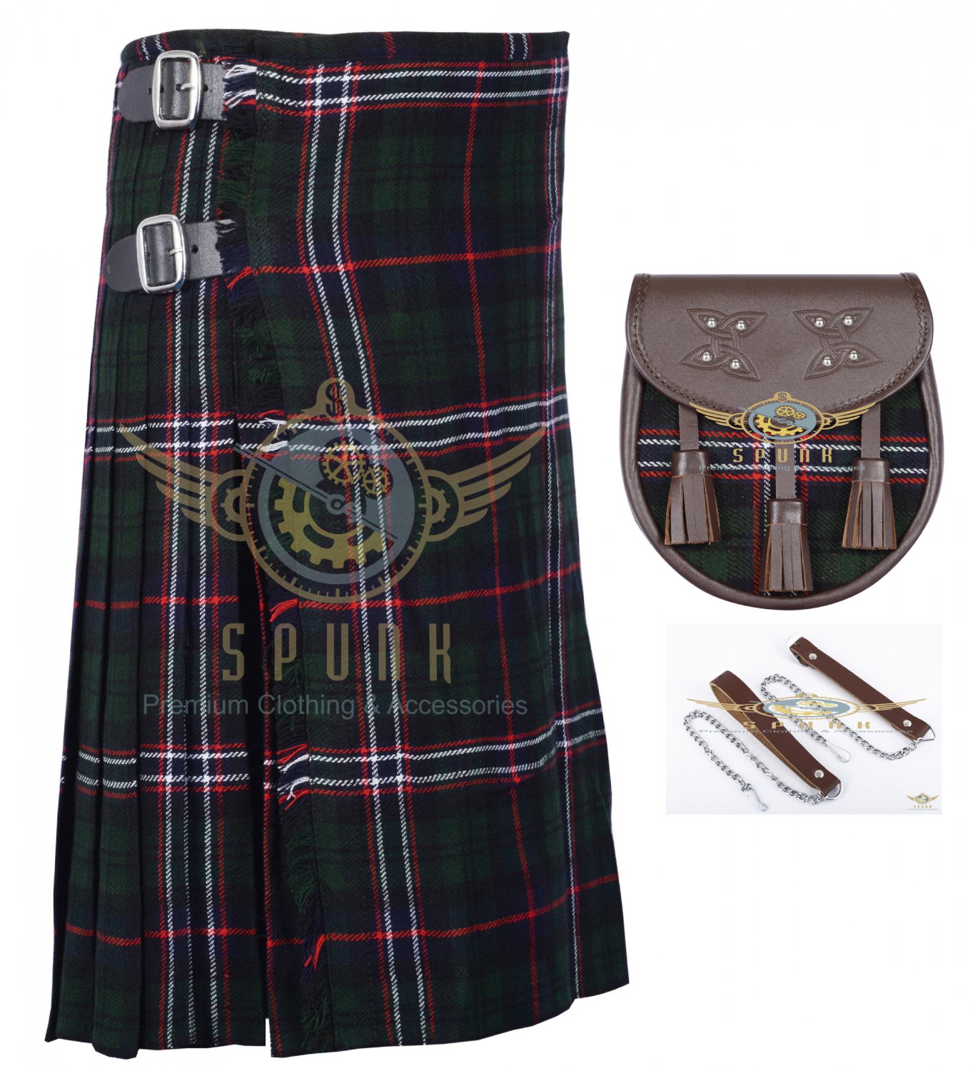 Scottish 8 Yard KILT Mens Highland Traditional Kilt Scottish National ...