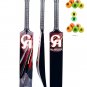 CRICKET soft ball BAT CA NJ-8000 Fiber Composite tennis ball bat with pack of 12 Balls