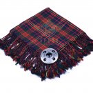 Scottish Traditional Cameron Tartan Kilt FLY PLAID & Brooch -Fly plaid Size (48 X 48) Scottish Traditional Cameron Tartan Kilt FLY PLAID & Brooch -Fly plaid Size (48 X 48)