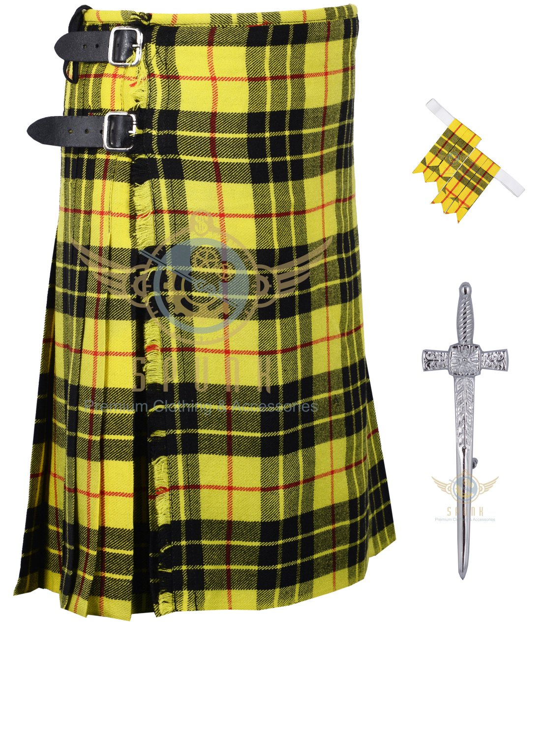 Scottish Macleod of Lewis 8 Yard KILT Highland Traditional 8 Yard KILT Package