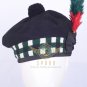 Scottish BALMORAL Bonnet Highlander Military Piper DICED Hat /KILT CAP 100% Wool