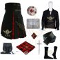 Men's Scottish Wallace Hybrid Utility Kilt Cotton & Wallace Tartan Kilt package