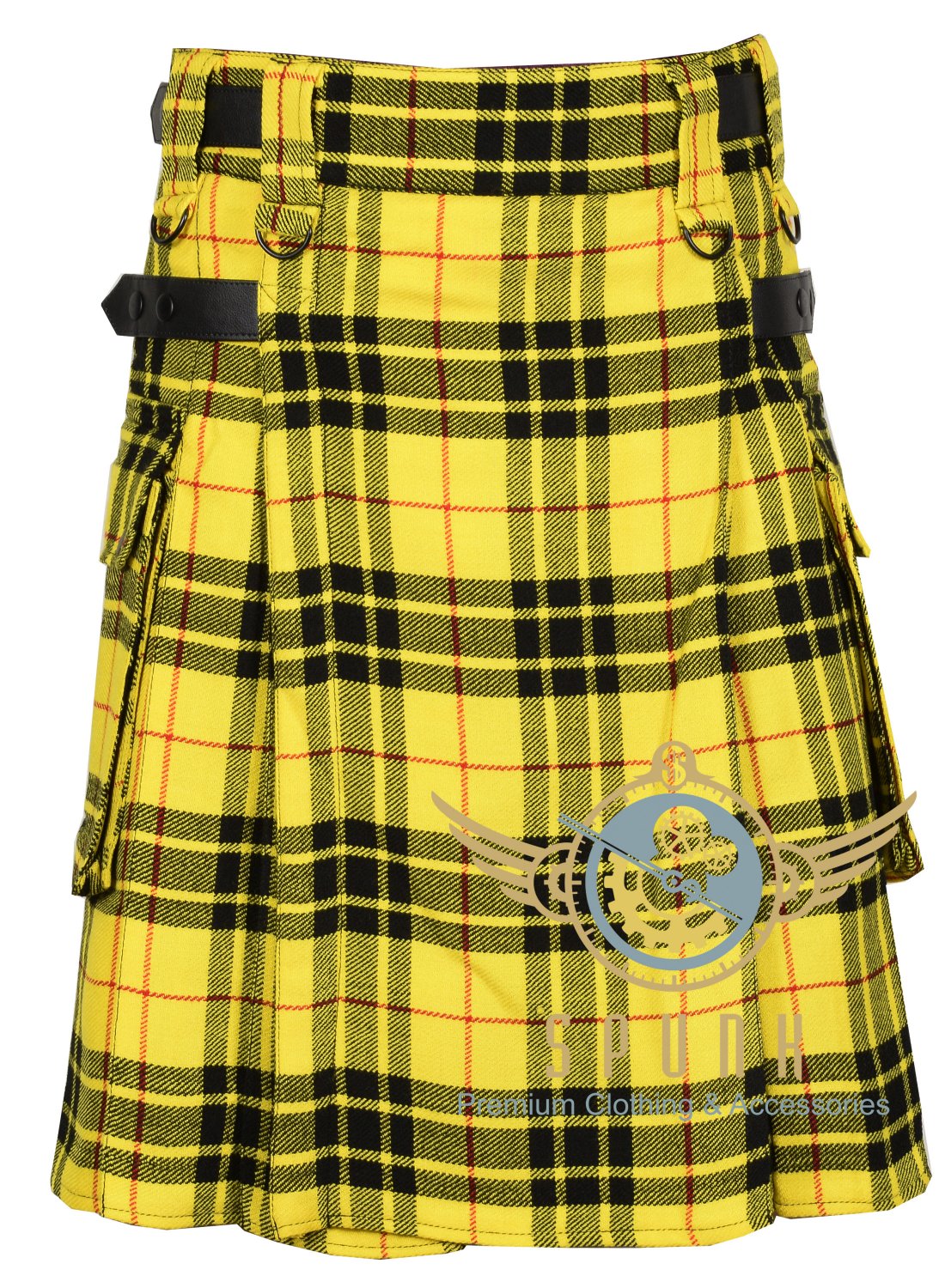 Scottish Men's Modern Macleod of Lewis utility kilt - 2 Cargo Pockets Kilt