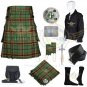 Murphy Clan tartan Utility Kilt - 2 Cargo pockets Scottish Tara Murphy Utility kilt Deal Set