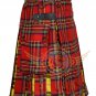 Scottish Men's Modern Royal Stewart Hybrid utility kilt -2 Cargo Pockets Kilt