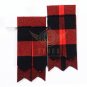 Red & Black Rob Roy Tartan Utility kilt For Men's - 2 Cargo pockets Kilt package