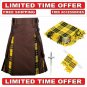 Scottish Macleod of Lewis Hybrid utility KILT- Brown Cotton & Tartan Utility Kilt Package