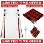 Men's Scottish Wallace Hybrid utility KILT- White Cotton & Tartan Utility Kilt Package