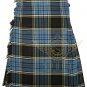 Men's Scottish Anderson 8 Yard KILT Package with Flashes & Kilt Pin