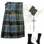 Men's Scottish Anderson 8 Yard KILT Package With Kilt Pin - Flashes - Socks