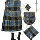 Men's Scottish Anderson 8 Yard KILT With Kilt pin - Flashes- Brooch - Sporran