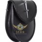 Black Leather Scottish KILT SPORRAN - Hand Engraved Simple and Elegant Design