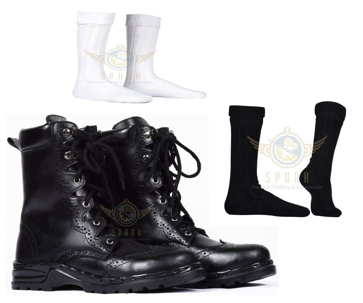 Men's Scottish Ghillie Brogue Kilt Shoes Kilt Boots Real Leather Shoes