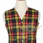 Men's Scottish Buchanan VEST 5 Buttons Vest Acrylic Tartan Vest - Wedding Vest