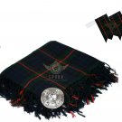 Scottish Traditional Gunn Tartan Kilt FLYPLAID + Brooch & Flashes- Flyplaid 48 X 48